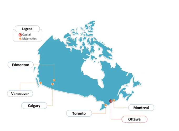 نقشه ادمونتون کانادا