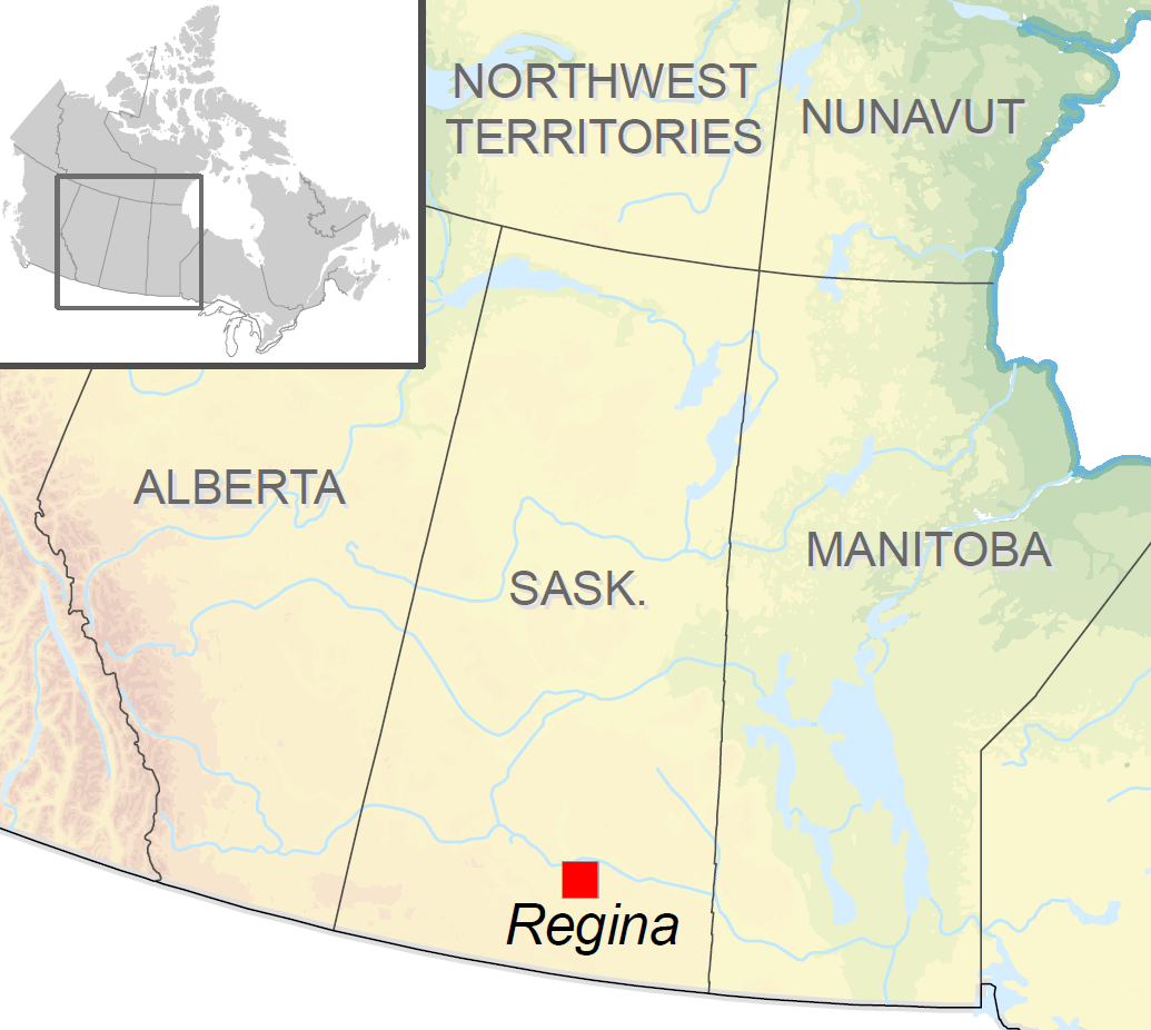 نقشه رجاینا کانادا